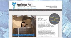 Desktop Screenshot of cryotherapyplus.com